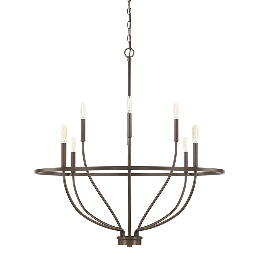 HomePlace by Capital Lighting Greyson 8 Light Chandelier, Bronze - 428581BZ