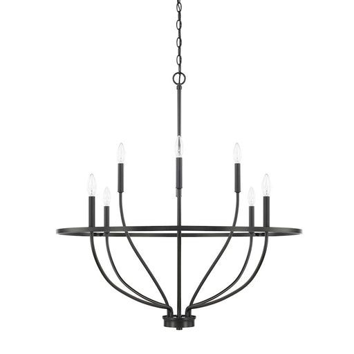 OPEN BOX ITEM: HomePlace by Capital Greyson 8-Lt Chandelier, BK - CL428581MB