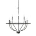 OPEN BOX ITEM: HomePlace by Capital Greyson 8-Lt Chandelier, BK - CL428581MB