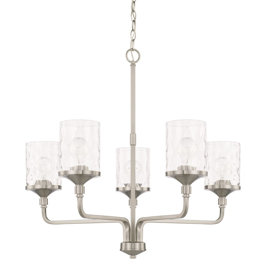 HomePlace by Capital Lighting Colton 5 Light Chandelier, Nickel - 428851BN-451