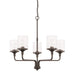 HomePlace by Capital Lighting Colton 5 Light Chandelier, Bronze - 428851BZ-451