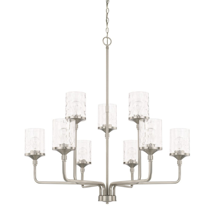 HomePlace by Capital Lighting Colton 9 Light Chandelier, Nickel - 428891BN-451