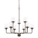 HomePlace by Capital Lighting Colton 9 Light Chandelier, Bronze - 428891BZ-451
