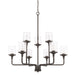 HomePlace by Capital Lighting Colton 9 Light Chandelier, Black - 428891MB-451