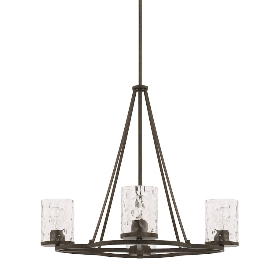 HomePlace by Capital Lighting Collier 4 Light Chandelier, Brown - 428941UB-452