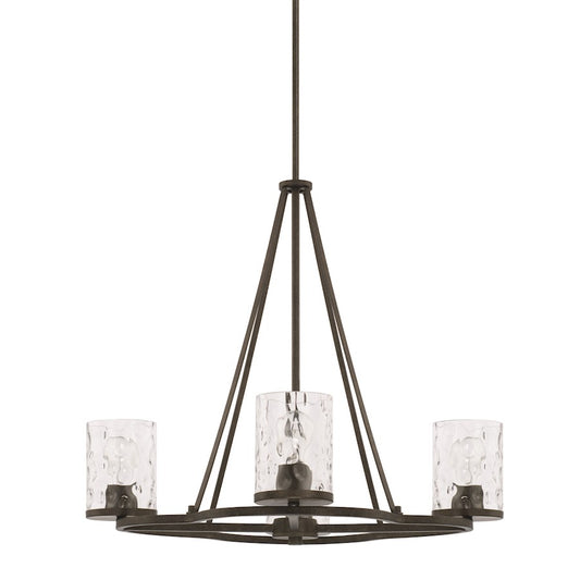 HomePlace by Capital Lighting Collier 4 Light Chandelier, Brown - 428941UB-452