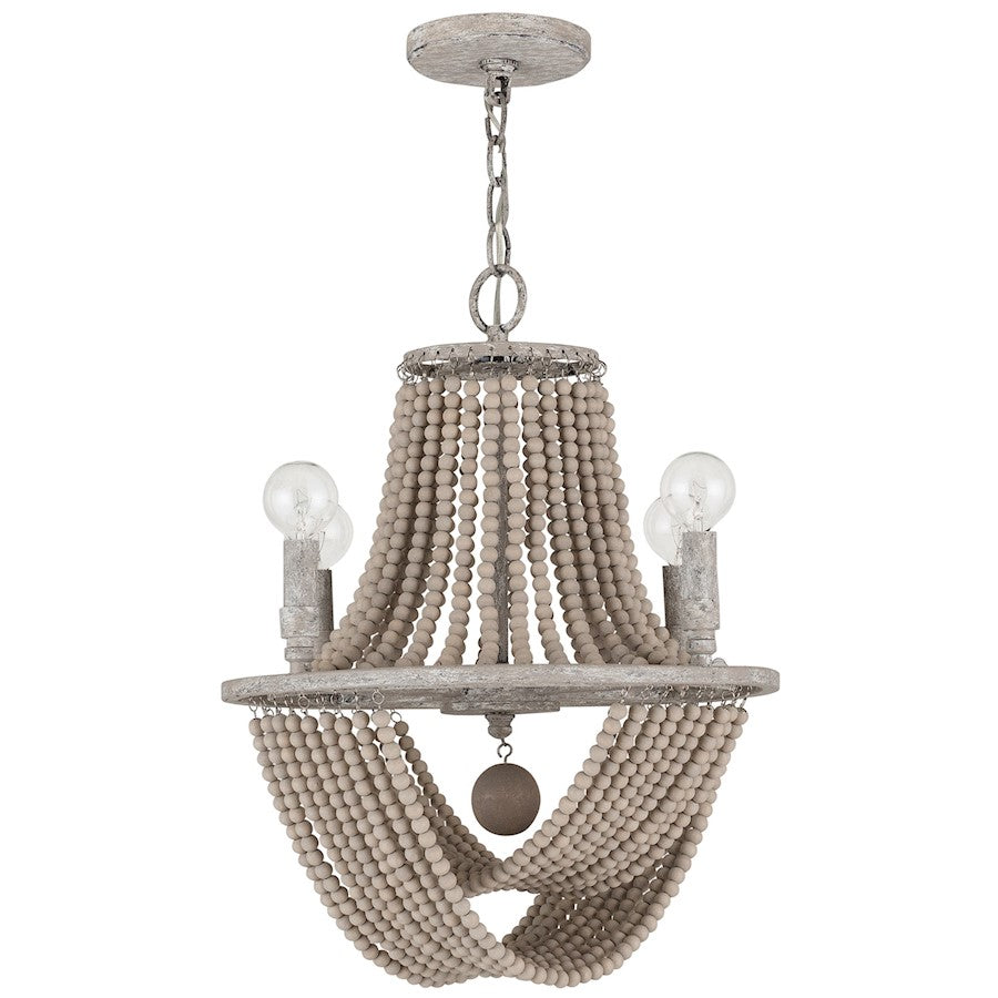 Capital Lighting Kayla 4 Light Chandelier, Mystic Sand - 429541MS