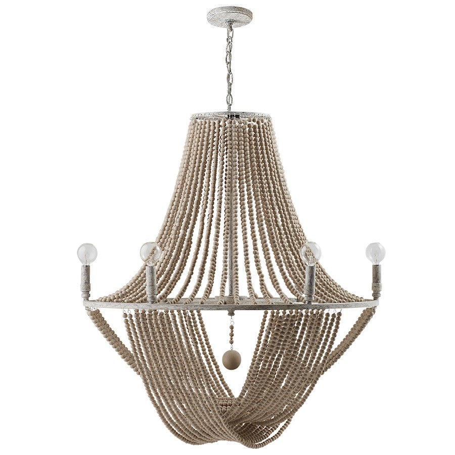 Capital Lighting Kayla 6 Light Chandelier, Mystic Sand - 429561MS