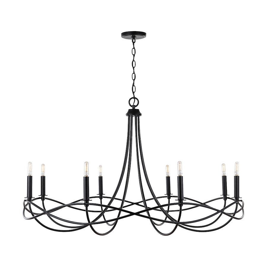 Sonnet Chandelier, Matte Black