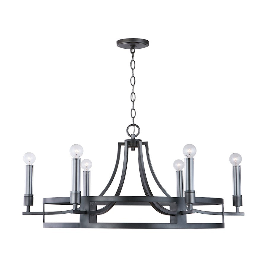 Lathem Chandelier, Midnight Grey