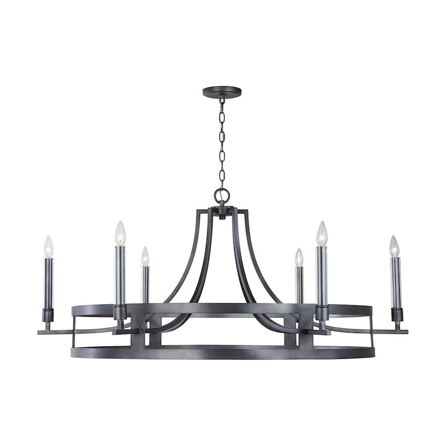 Lathem Chandelier, Midnight Grey