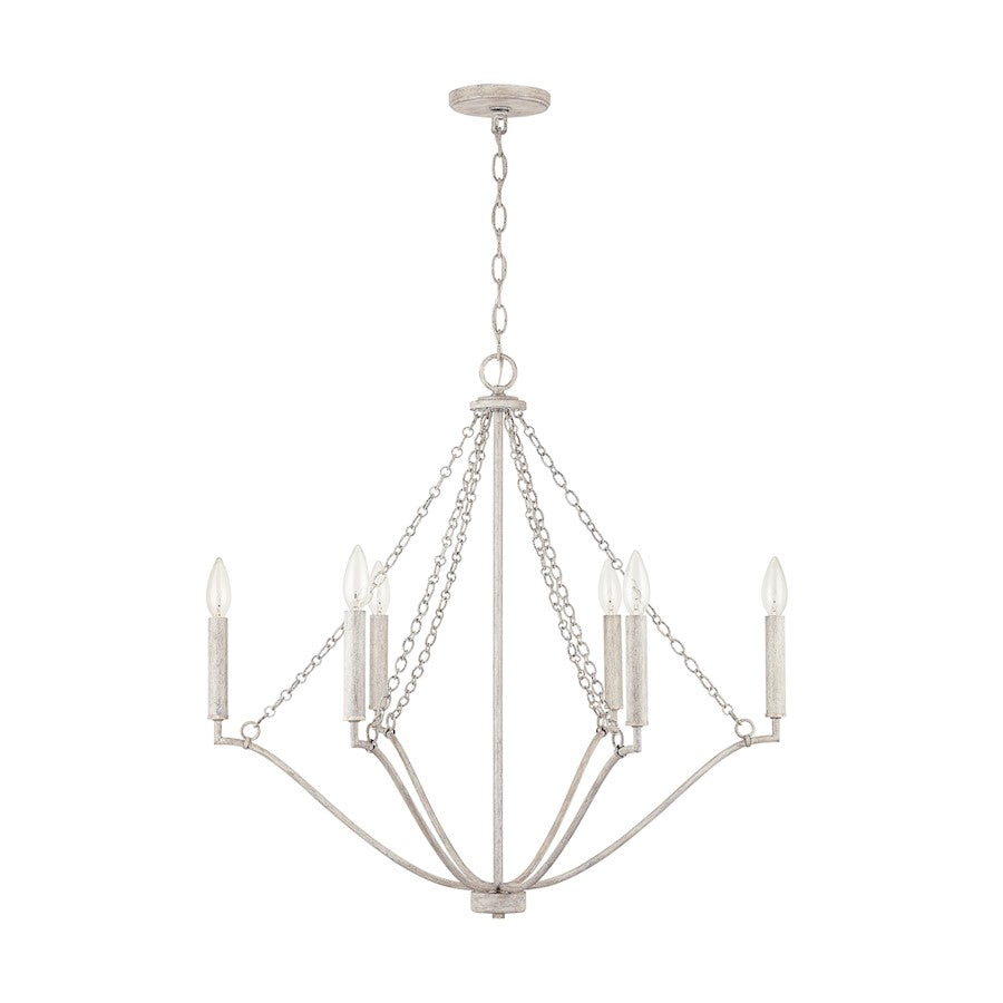 Capital Lighting 6-Light Chandelier, Mystic S - 437761MS