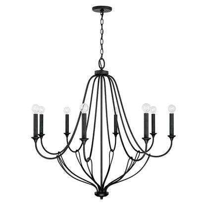 Bentley Chandelier in Black Iron