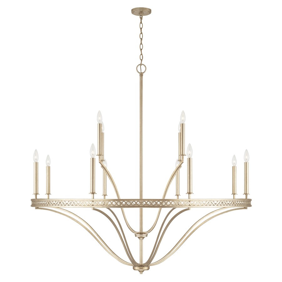 Capital Lighting Isabella 12 Light Chandelier in Winter Gold - 443101WG