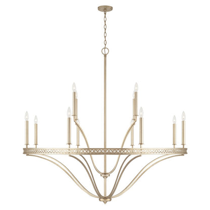 Capital Lighting Isabella 12 Light Chandelier in Winter Gold - 443101WG