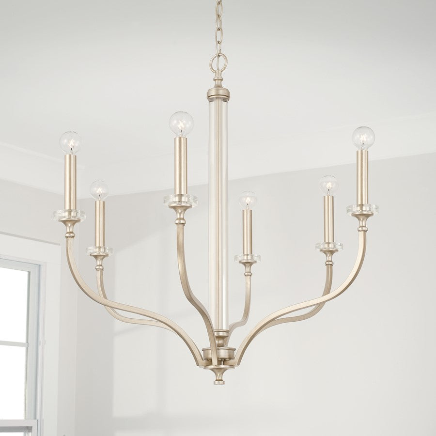 Breigh Chandelier, Brushed Champagne