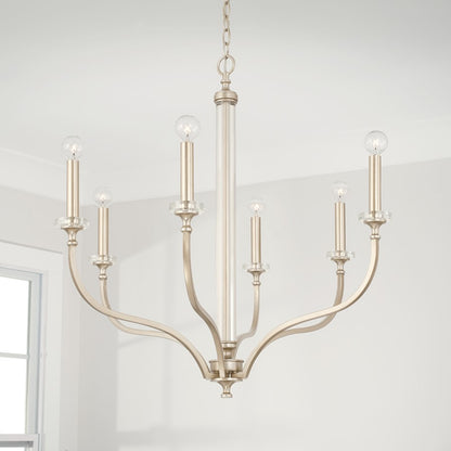 Breigh Chandelier, Brushed Champagne