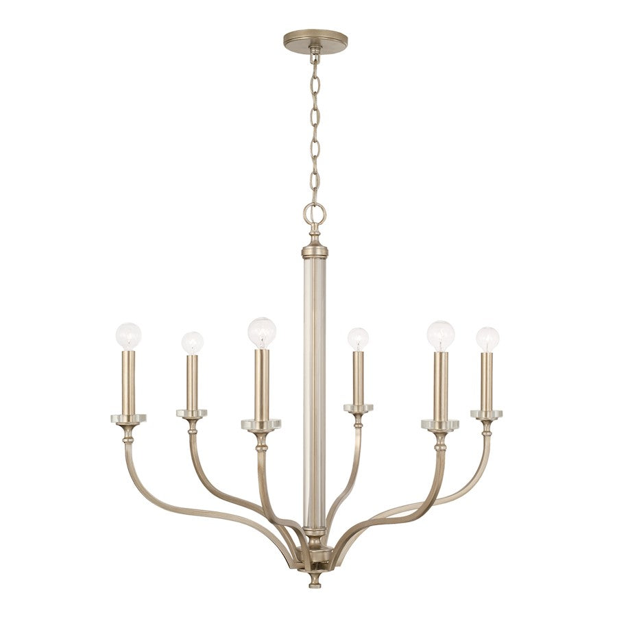 Breigh Chandelier, Brushed Champagne