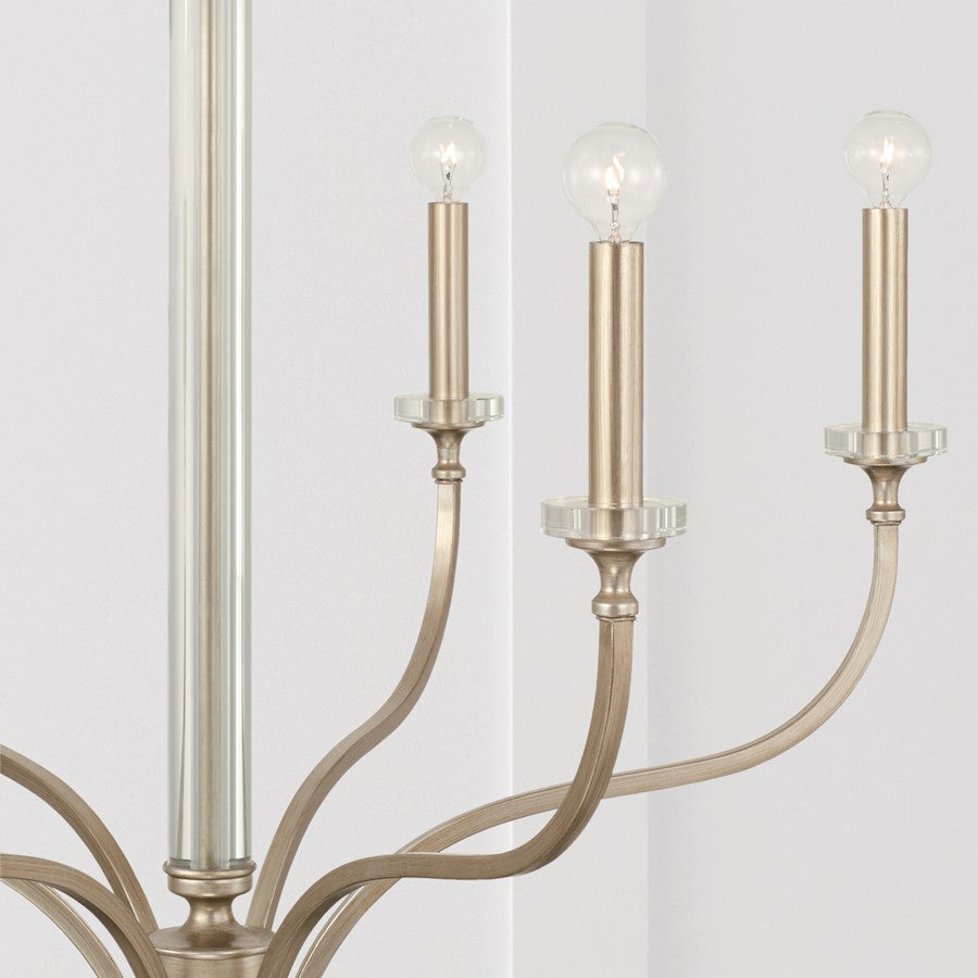 Breigh Chandelier, Brushed Champagne