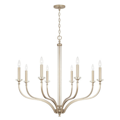 Capital Lighting Breigh 8 Light Chandelier, Brushed Champagne - 444881BS