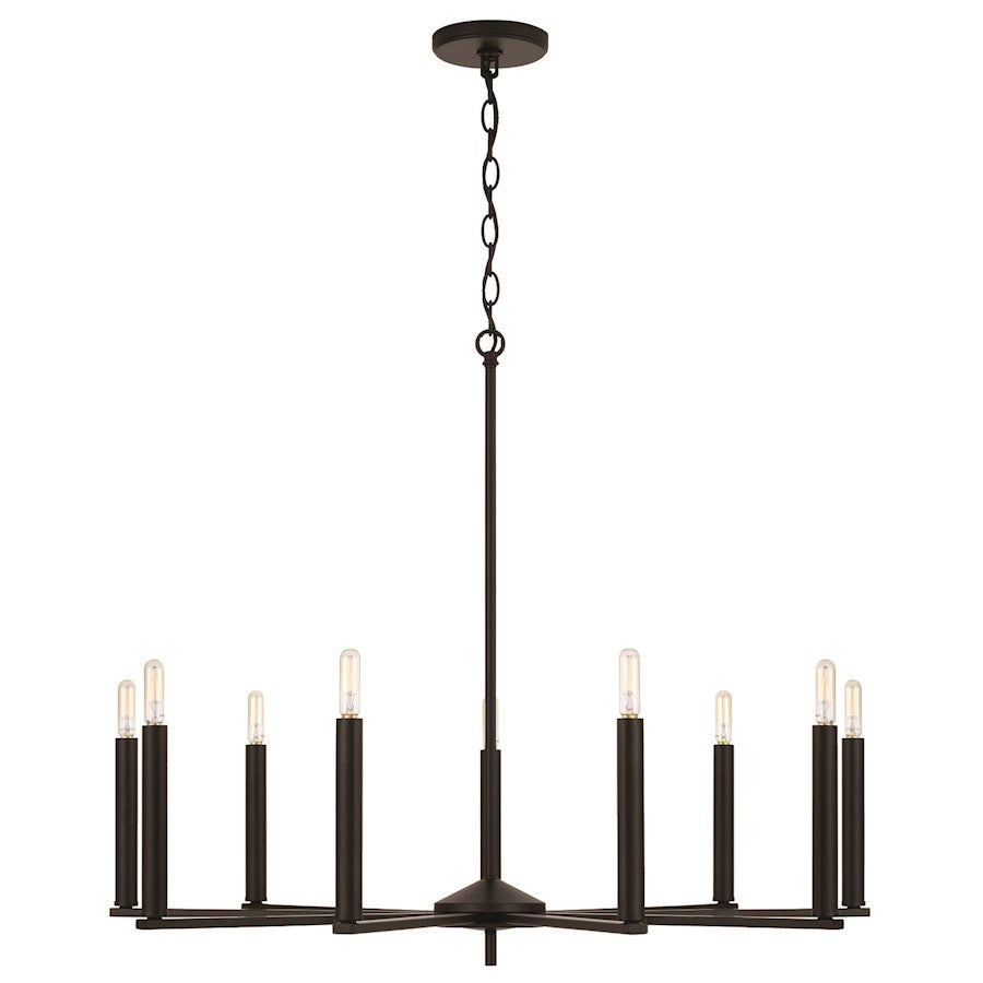 HomePlace Lighting Portman 9 Light Chandelier, Black - 448691MB