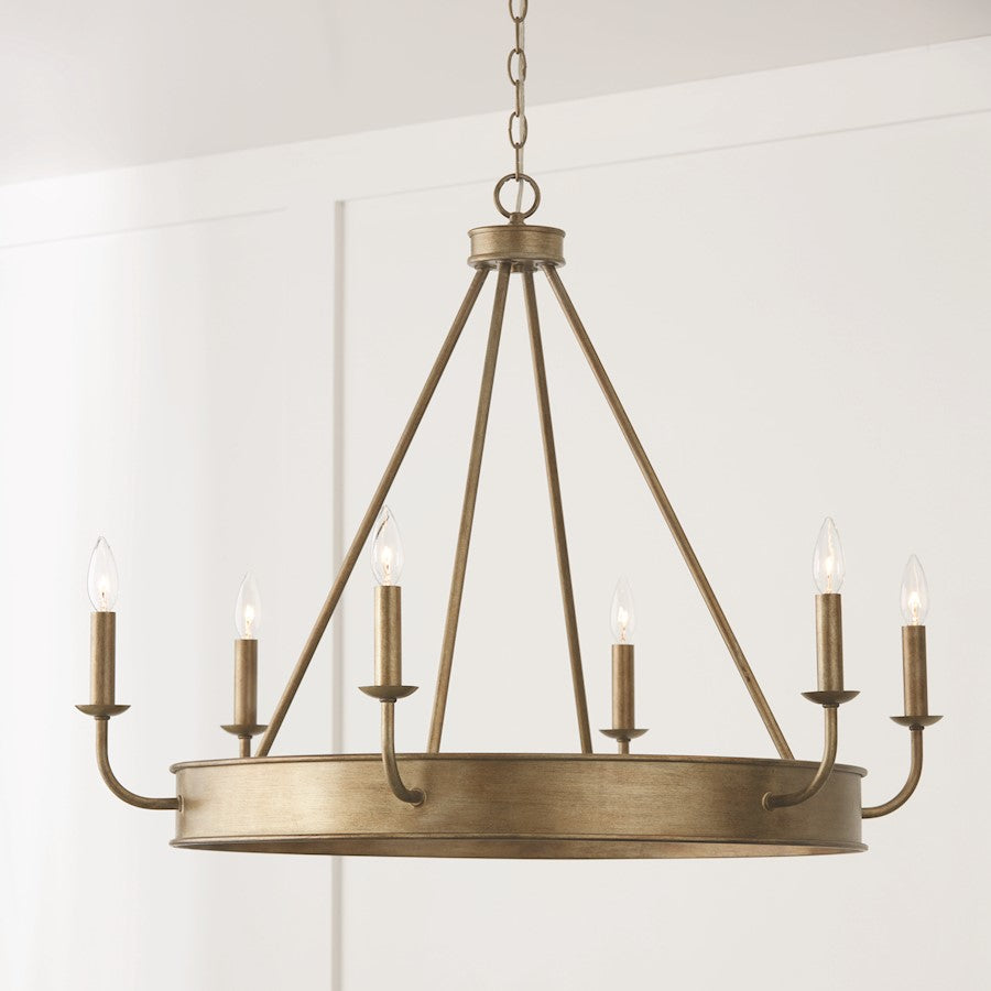 Nole Chandelier, Gold