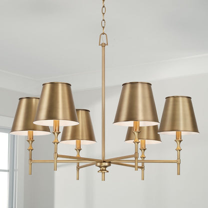 Whitney Chandelier, Brass