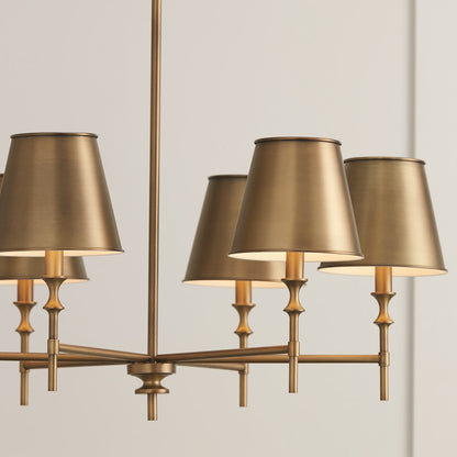 Whitney Chandelier, Brass