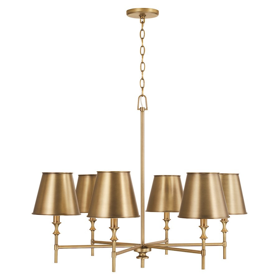 Whitney Chandelier, Brass