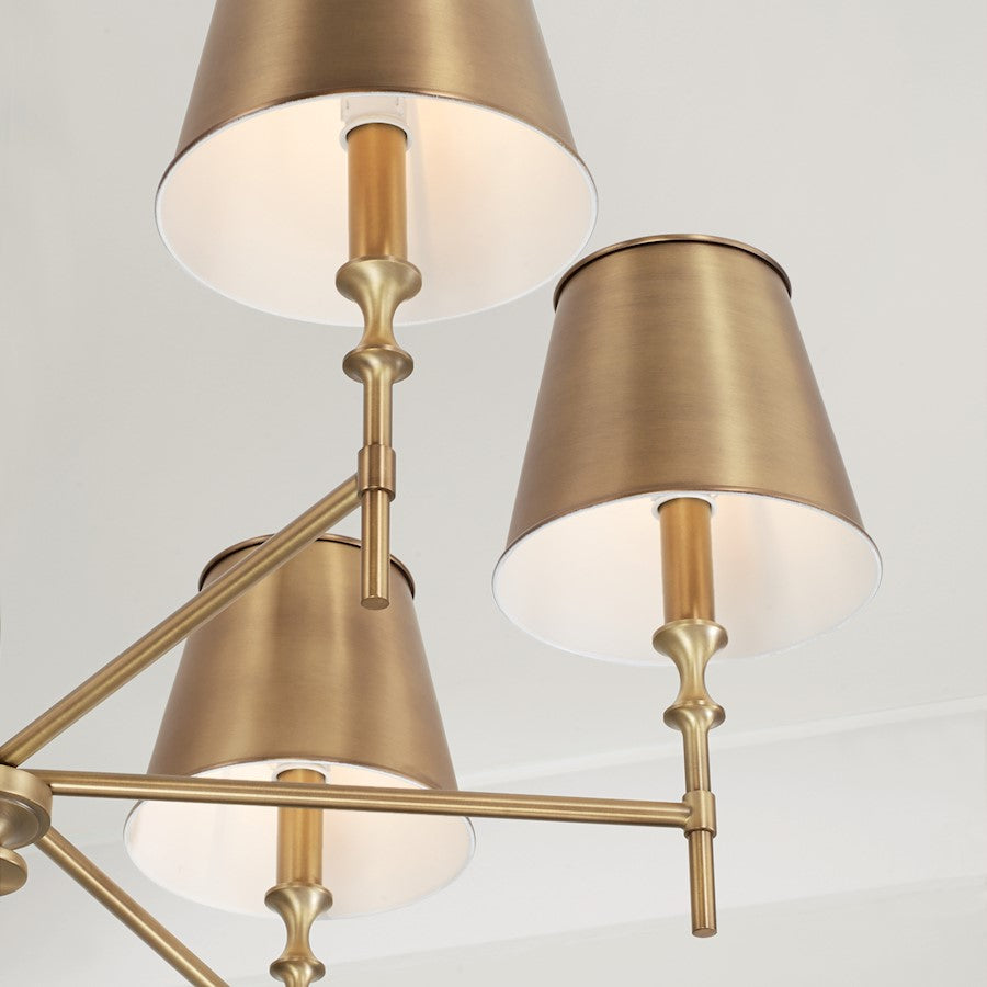 Whitney Chandelier, Brass