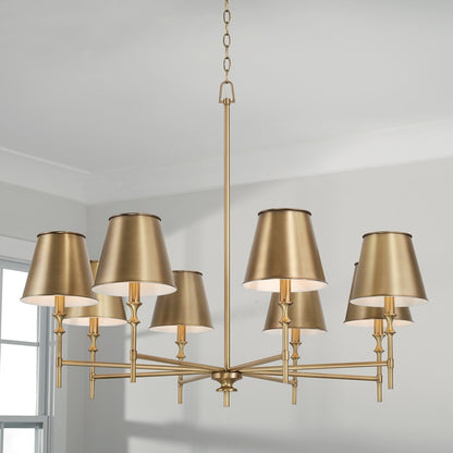 Whitney Chandelier, Brass