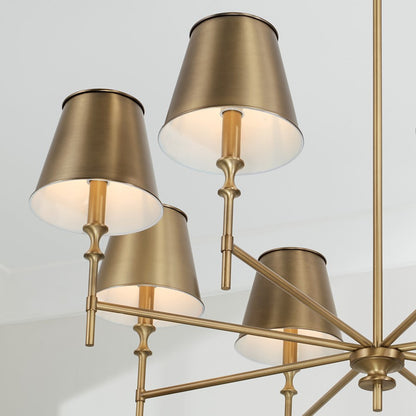 Whitney Chandelier, Brass