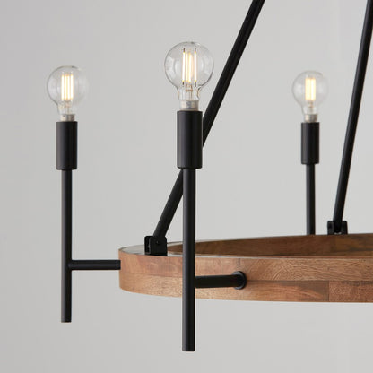 Jonah Chandelier, Wood