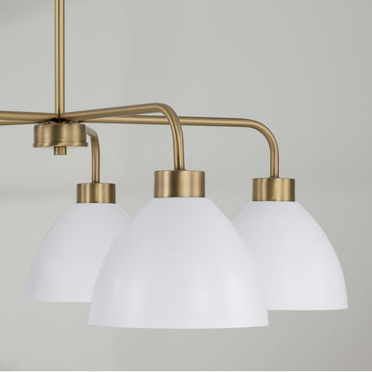 Ross 5 Chandelier, Brass