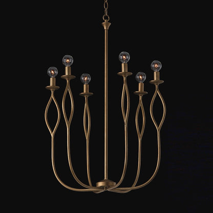 6 Light Chandelier, Mystic Luster