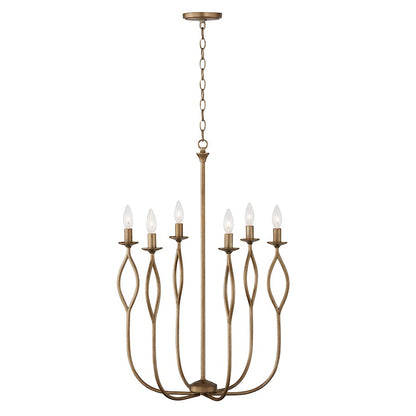 6 Light Chandelier, Mystic Luster