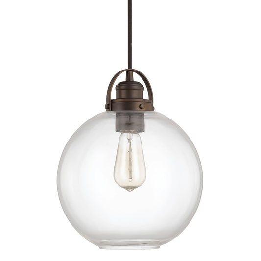 1 Light Mini Pendant, Round Glass