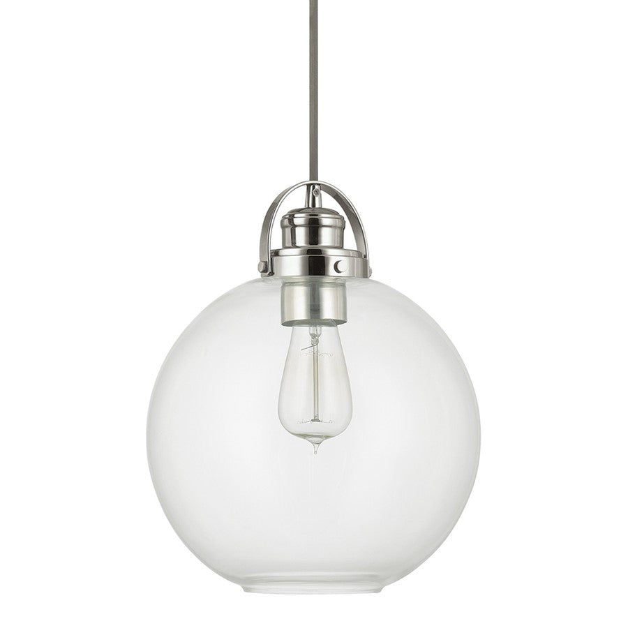 1 Light Mini Pendant, Round Glass