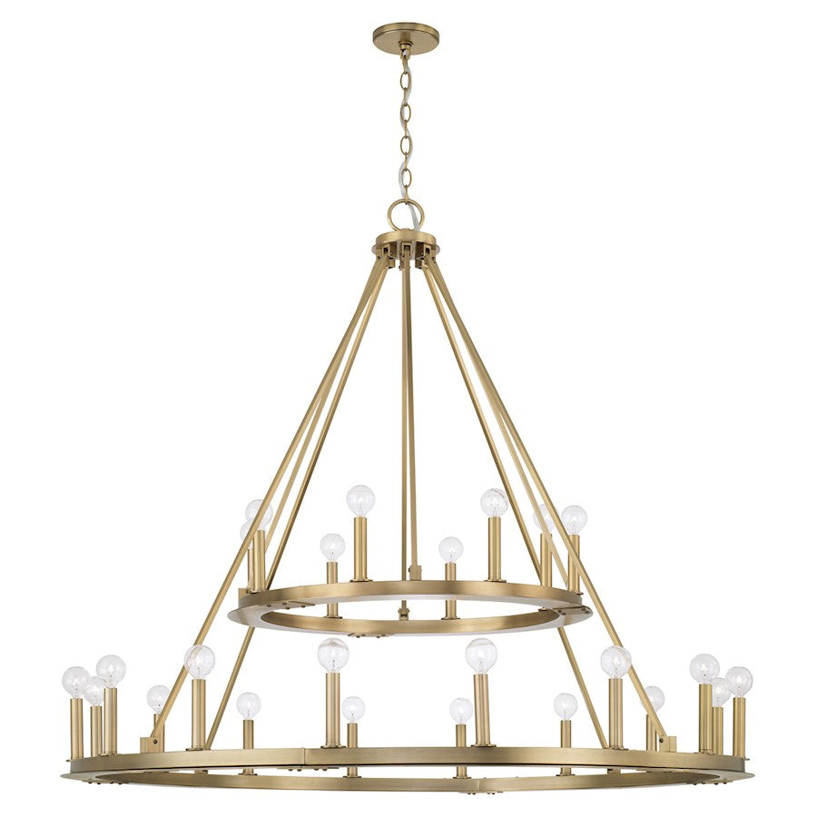 Capital Lighting Pearson 24 Light Chandelier, Brass - 4910AD