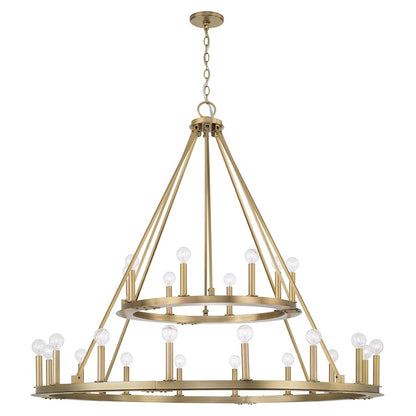 Capital Lighting Pearson 24 Light Chandelier, Brass - 4910AD