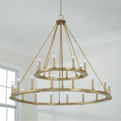 Pearson Chandelier, Brass