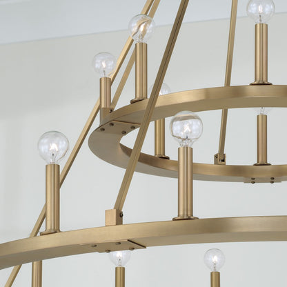 Pearson Chandelier, Brass