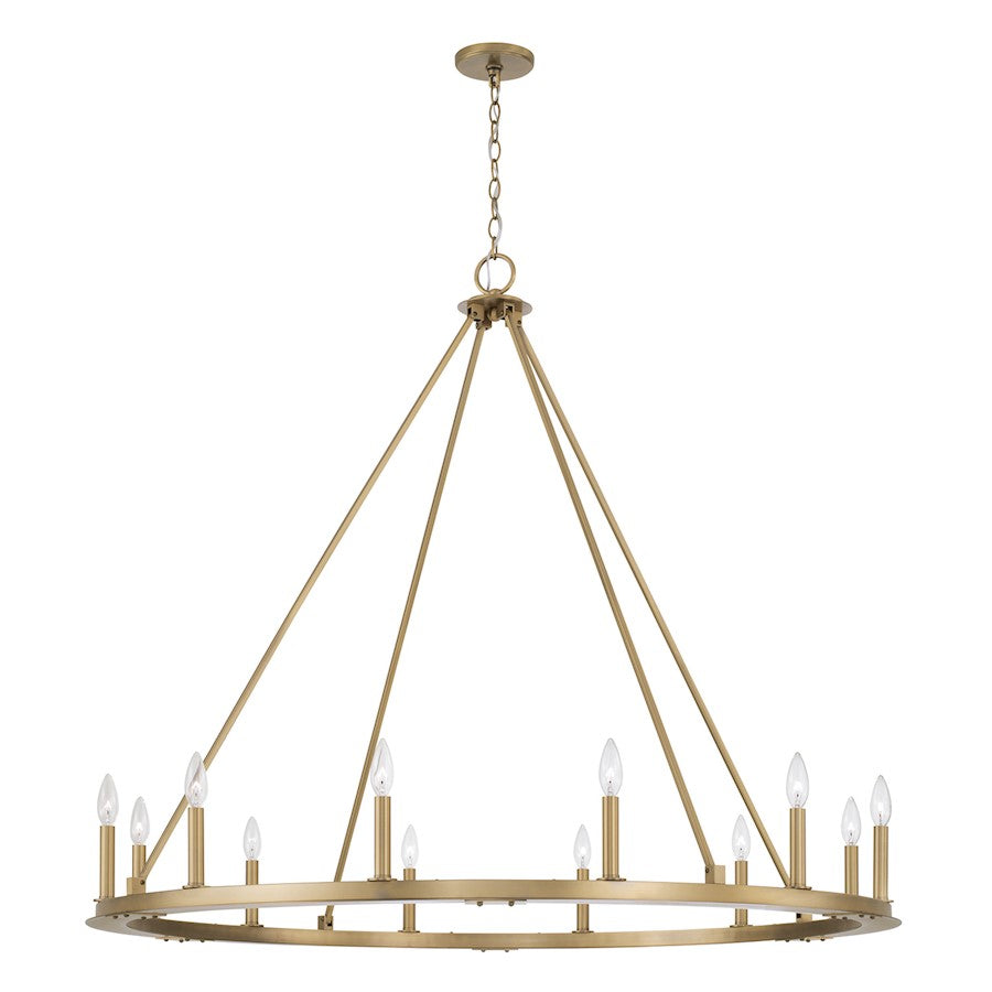 Capital Lighting Pearson 12 Light Chandelier, Brass - 4912AD