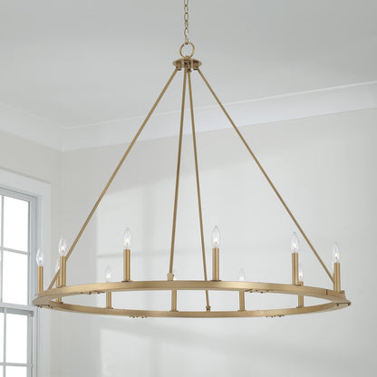 Pearson Chandelier, Brass