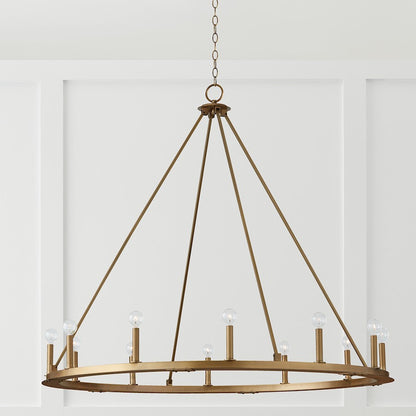 Pearson Chandelier, Brass