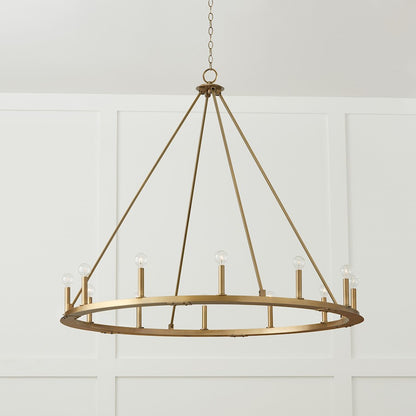 Pearson Chandelier, Brass