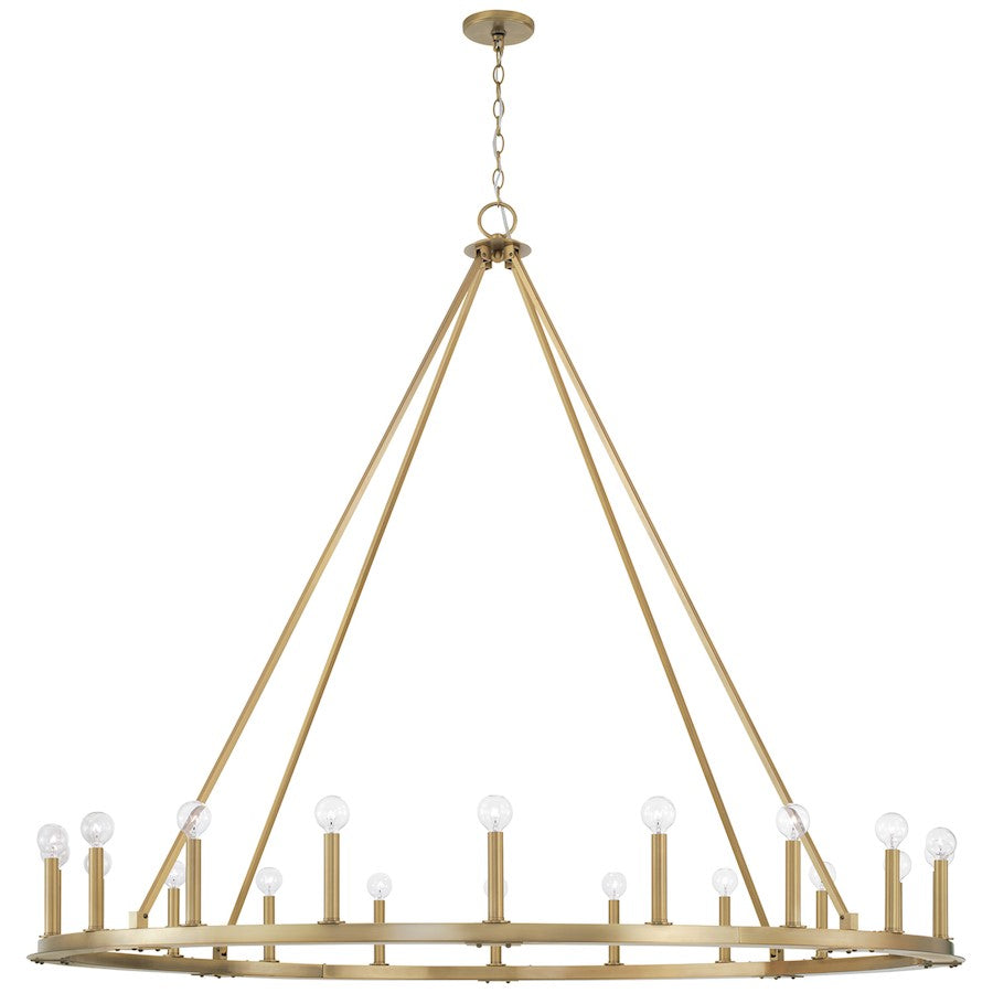 Capital Lighting Pearson 20 Light Chandelier, Brass - 4913AD