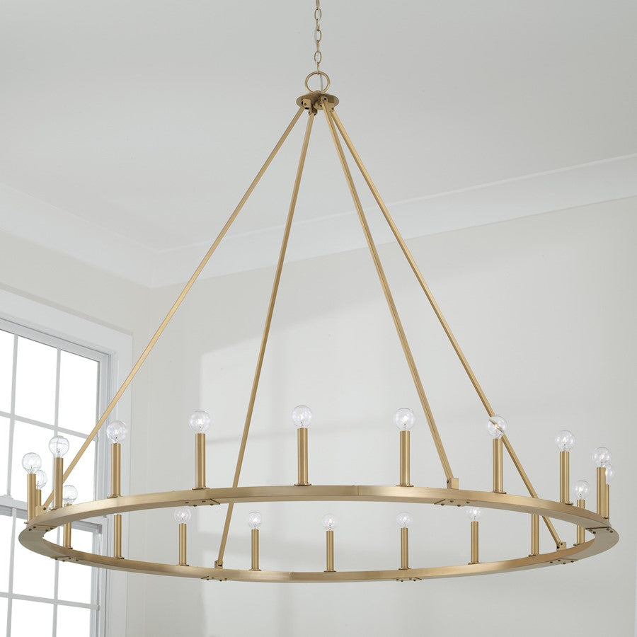 Pearson Chandelier, Brass