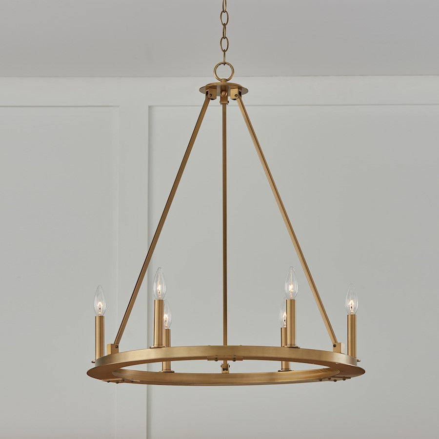 Pearson Chandelier, Brass