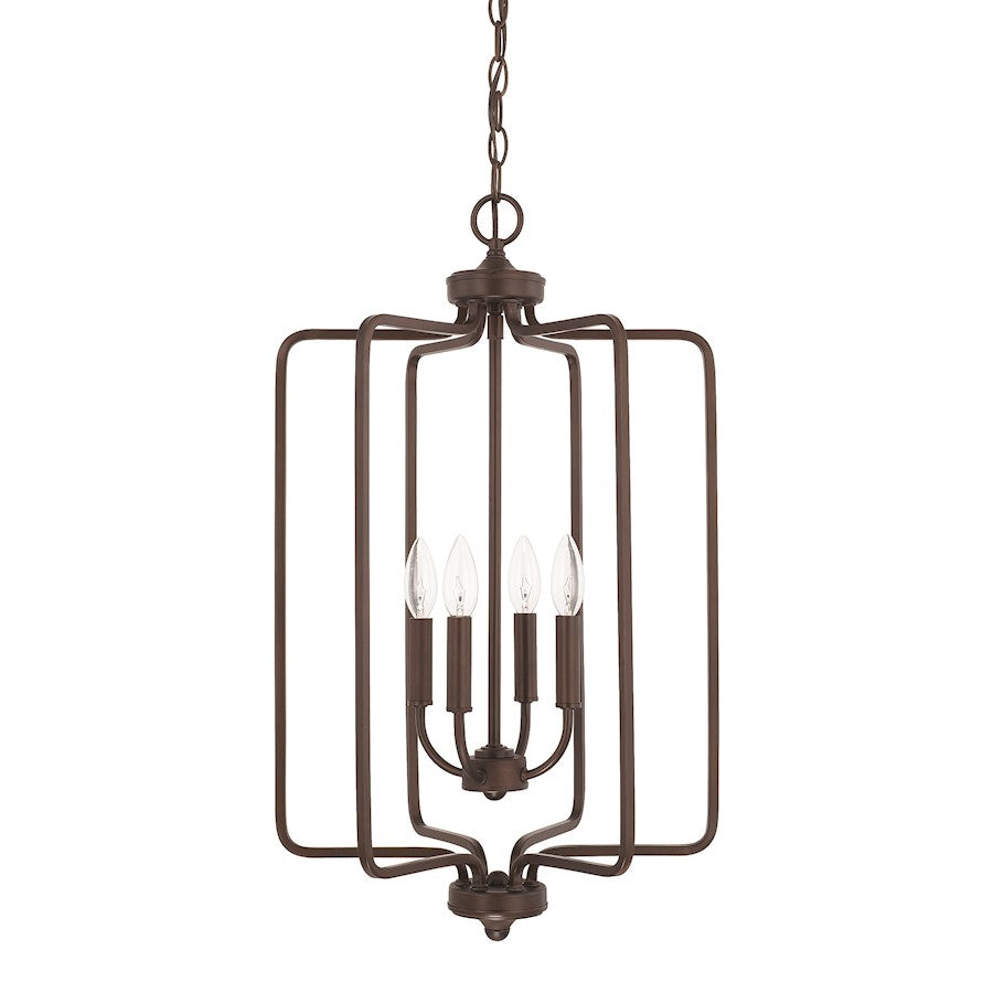 HomePlace by Capital Lighting Braylon 4 Light Foyer, Bronze - 514141BZ